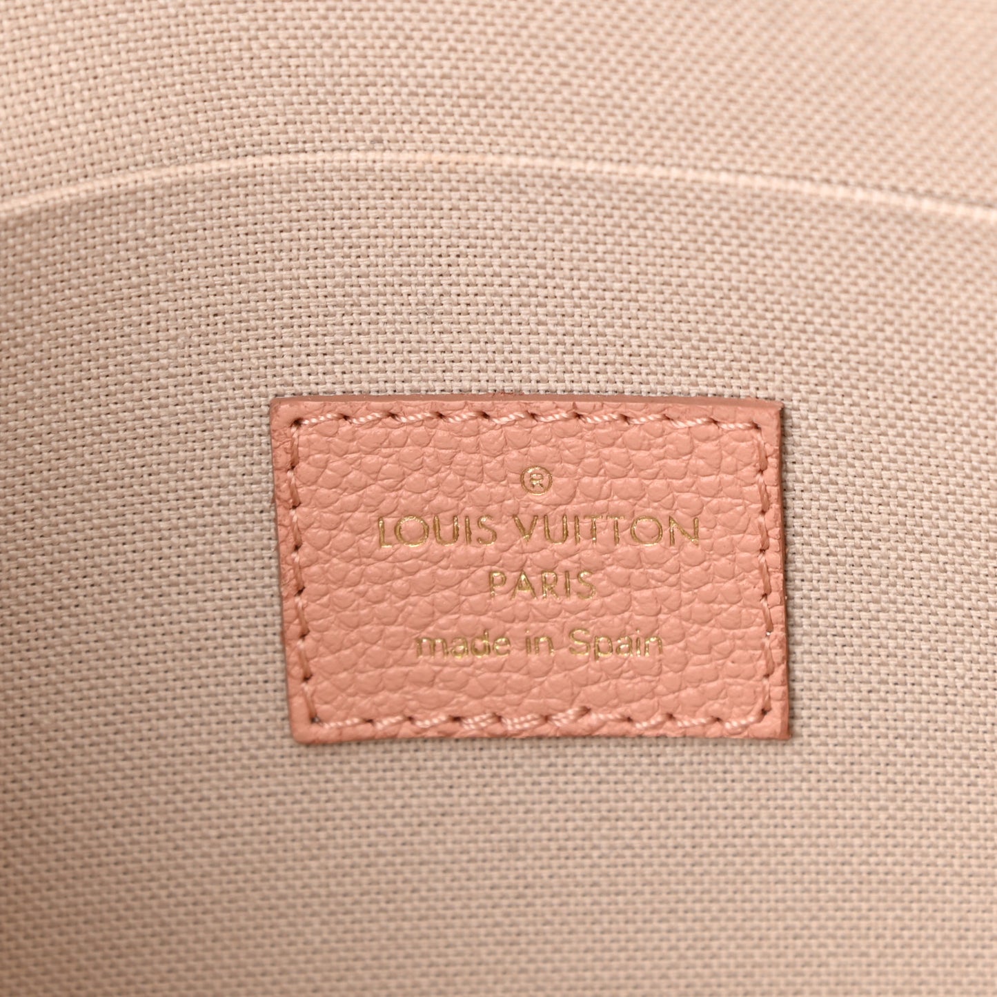 Empreinte Monogram Giant Felicie Pochette Chain Wallet Rose Trianon Creme