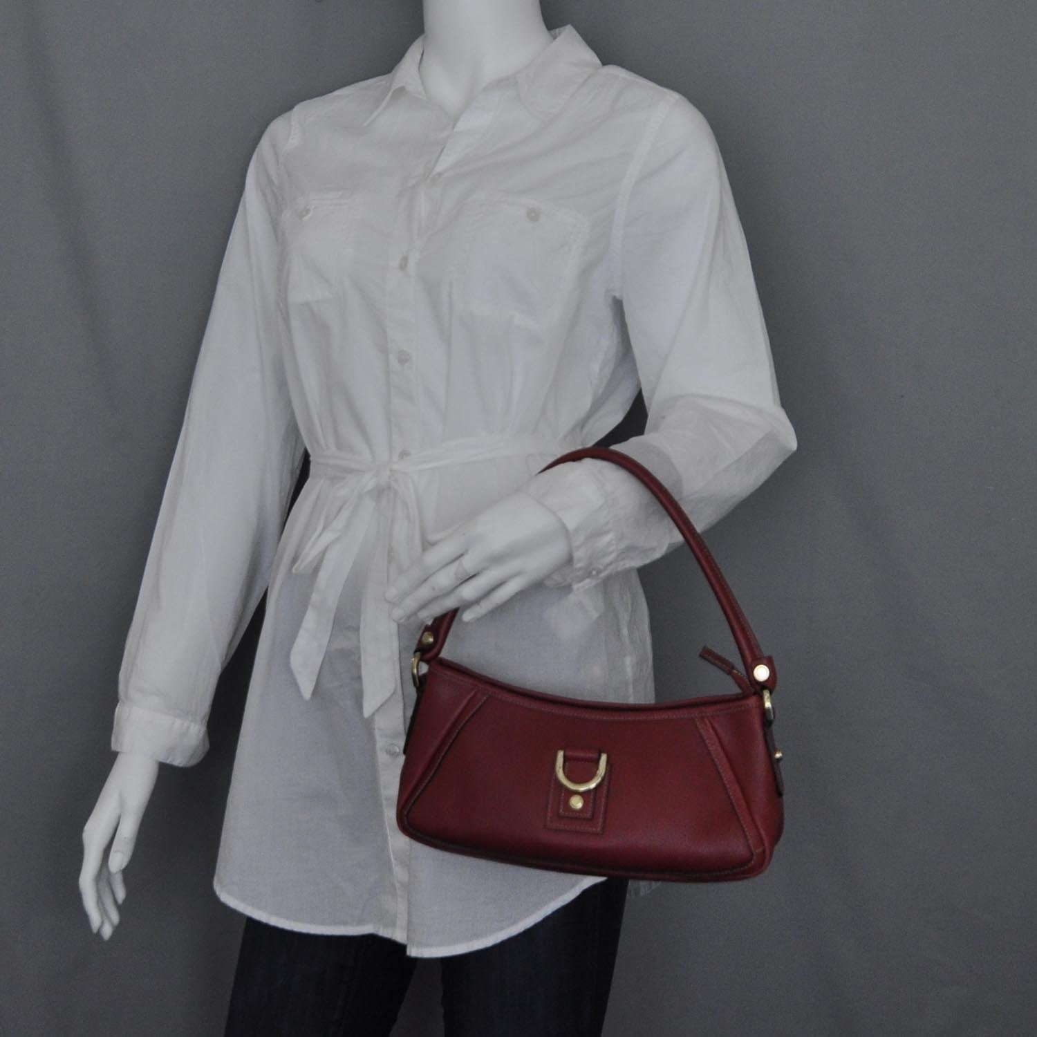 Gucci Guccissima Small Abbey Handbag Red 2 of 10