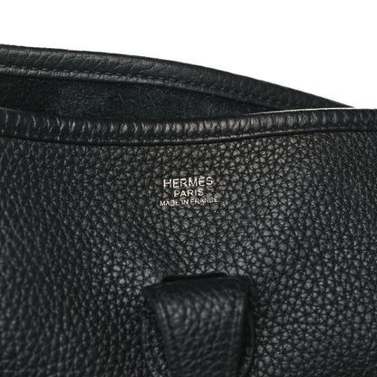 Hermes Taurillon Clemence Evelyne III PM Black 6 of 9