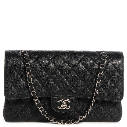 Chanel Caviar Quilted Medium Double Flap Black 1 of 8