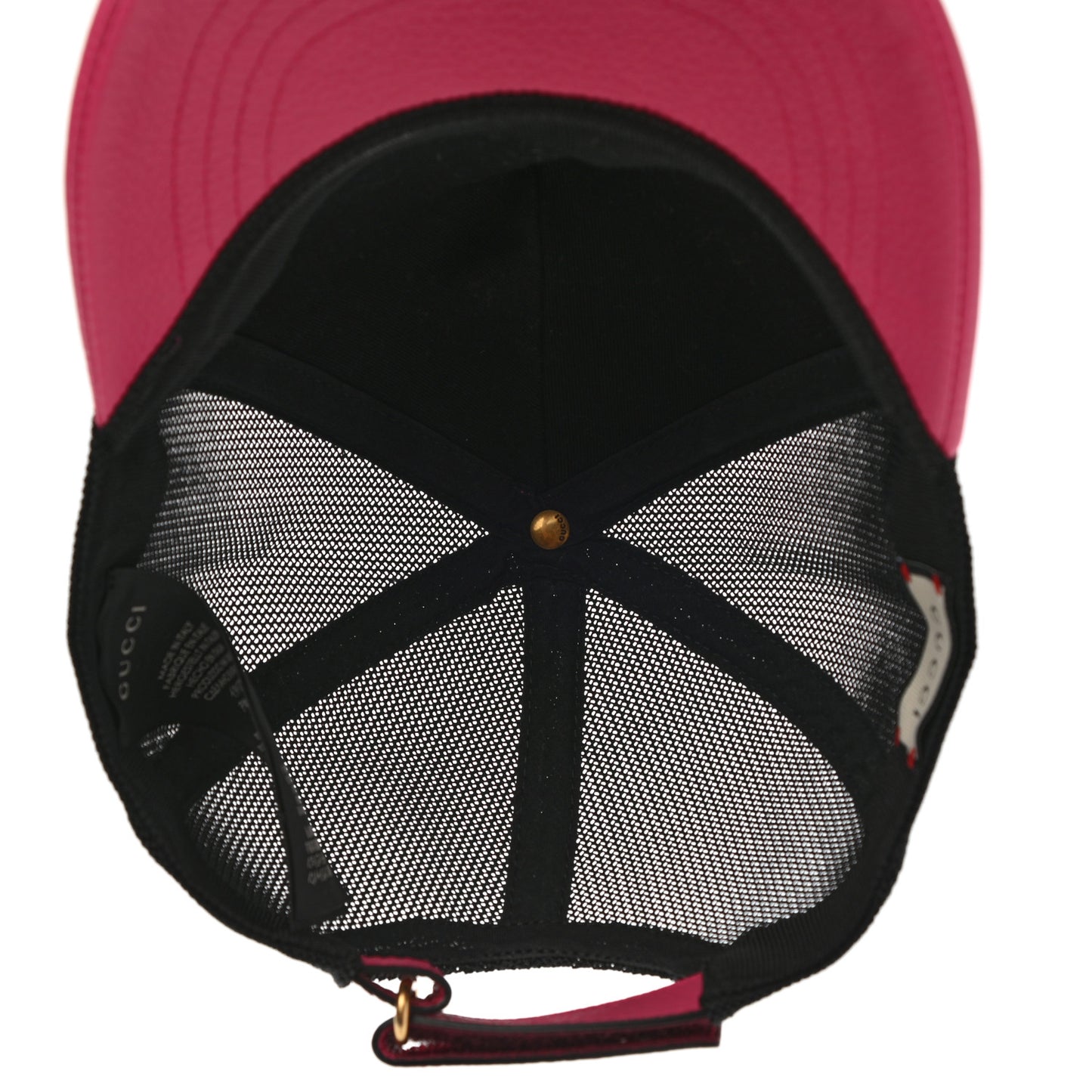 Grained Calfskin Logo Baseball Hat S Box Pink