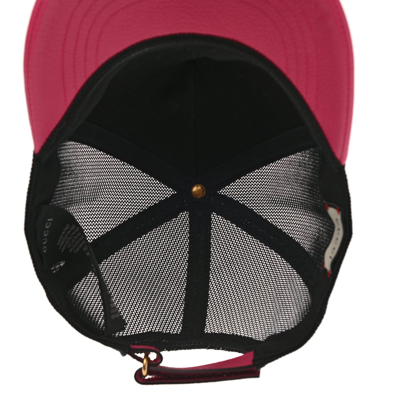 Gucci Grained Calfskin Logo Baseball Hat S Box Pink 7 of 10