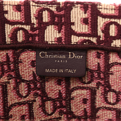Christian Dior Oblique Large Book Tote Burgundy Multicolor 6 of 12