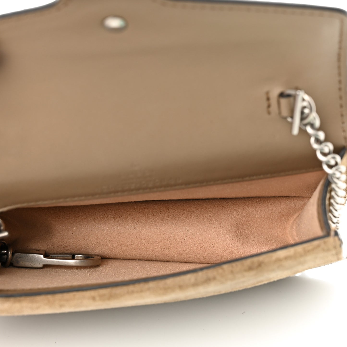 GG Supreme Monogram Super Mini Dionysus Shoulder Bag Taupe