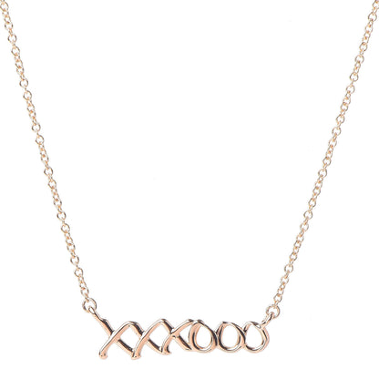 Tiffany 18K Rose Gold Paloma's Graffiti Love and Kisses Pendant Necklace 4 of 6