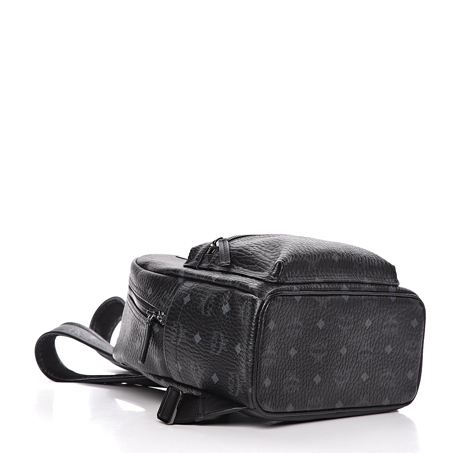 MCM Visetos Small Stark Backpack Black 4 of 11