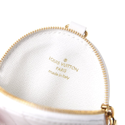 Louis Vuitton Calfskin New Wave Multi Pochette Round Coin Purse Snow 6 of 8