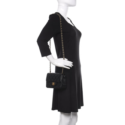 Chanel Lambskin Quilted Mini Square Flap Black 2 of 10