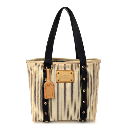 Louis Vuitton Toile Antigua Cabas MM White 1 of 10