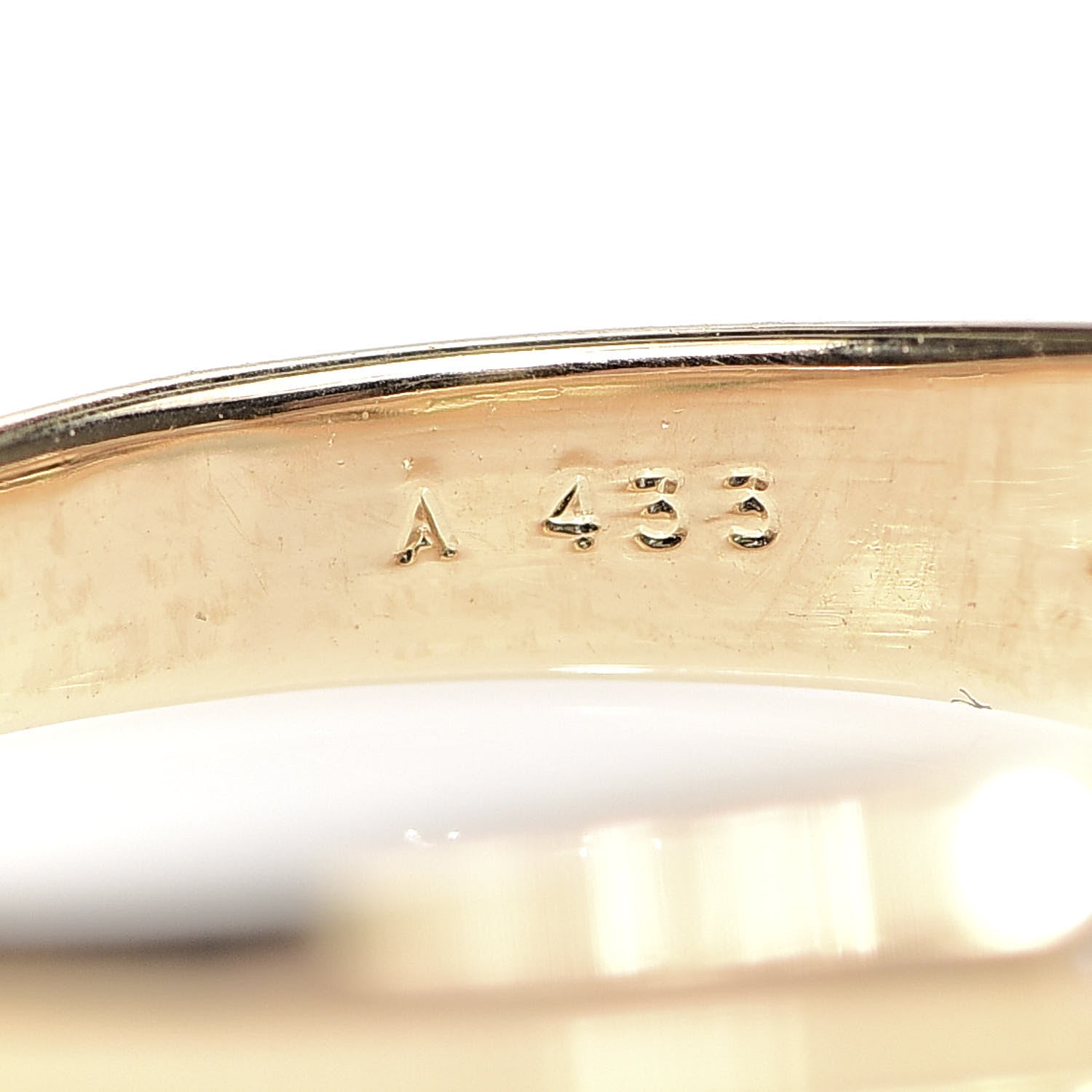 Van Cleef & Arpels 18K Yellow Gold Diamond Butterfly Ring 49 4.75 6 of 6