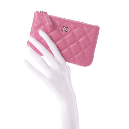 Chanel Caviar Quilted Small Cosmetic Case Pink 2 of 10