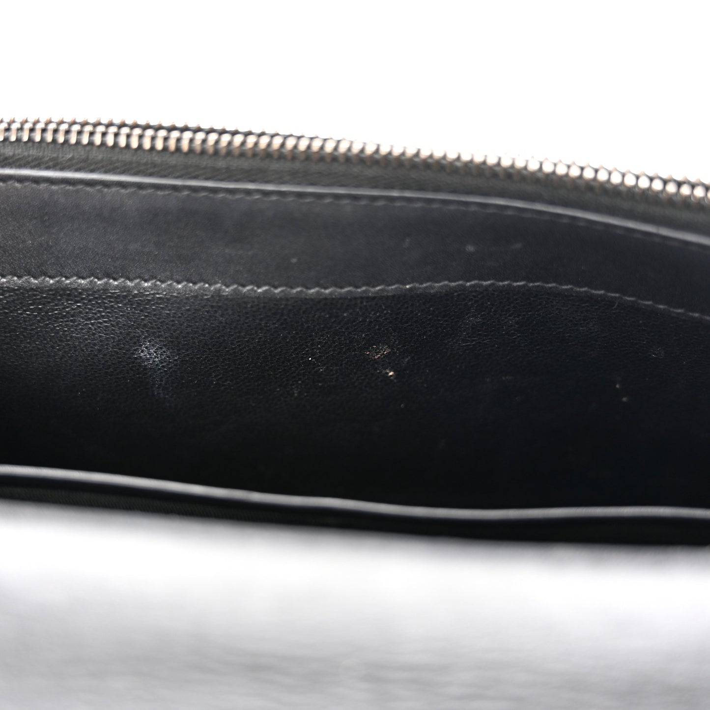 Smooth Calfskin Classic Monogram Pins Kate Tassel Chain Wallet Black