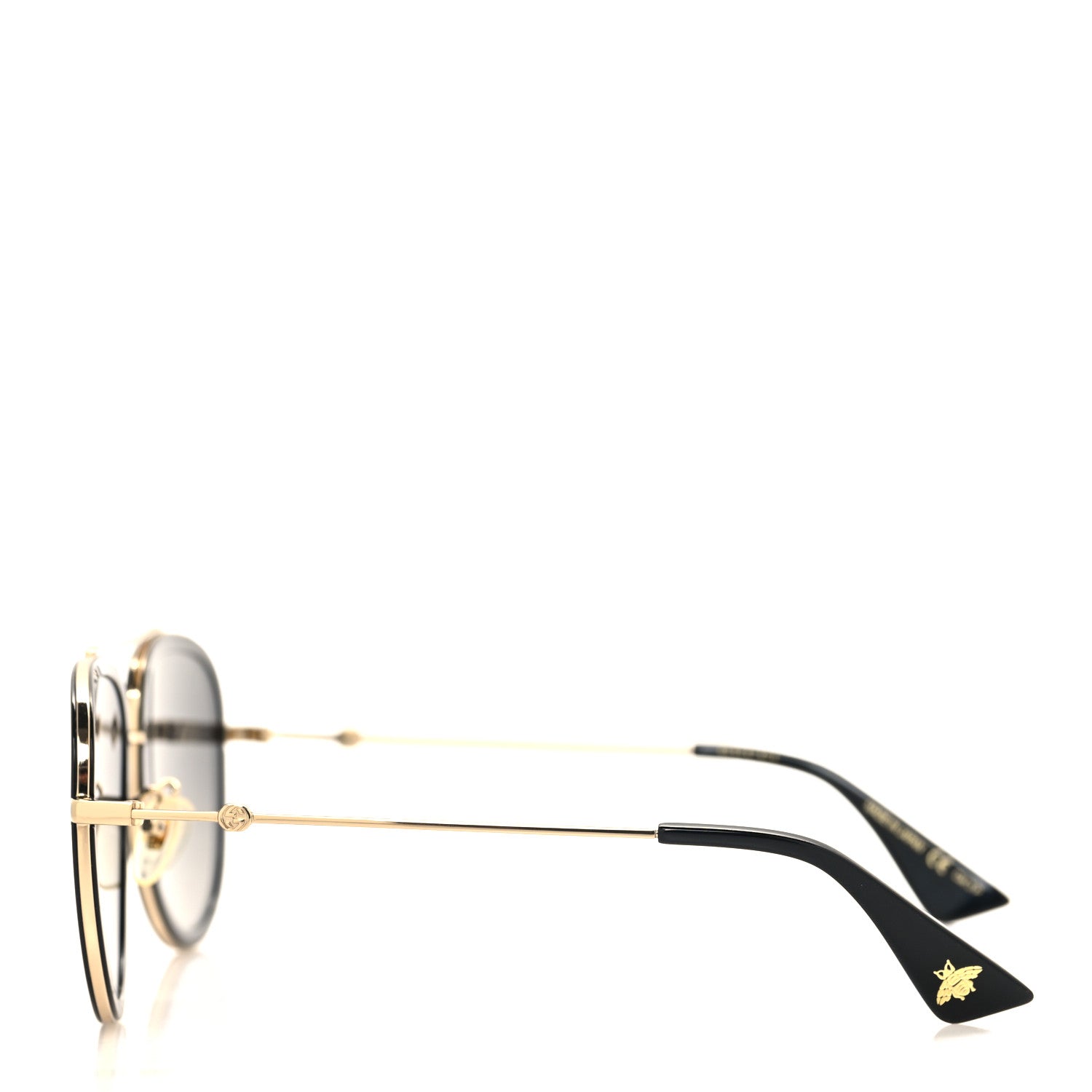 Gucci Metal Aviator Sunglasses GG0062S Black 3 of 8