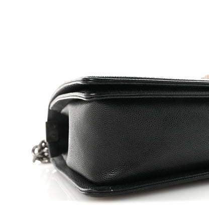 Chanel Caviar Quilted New Medium Boy Flap Black 9 of 10