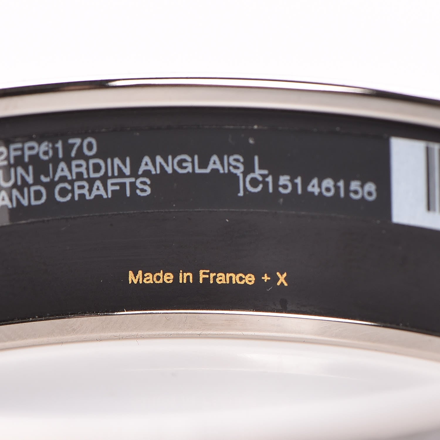 Hermes Enamel Printed Wide Dans Un Jardin Anglais Bracelet Arts And Crafts 70 5 of 6