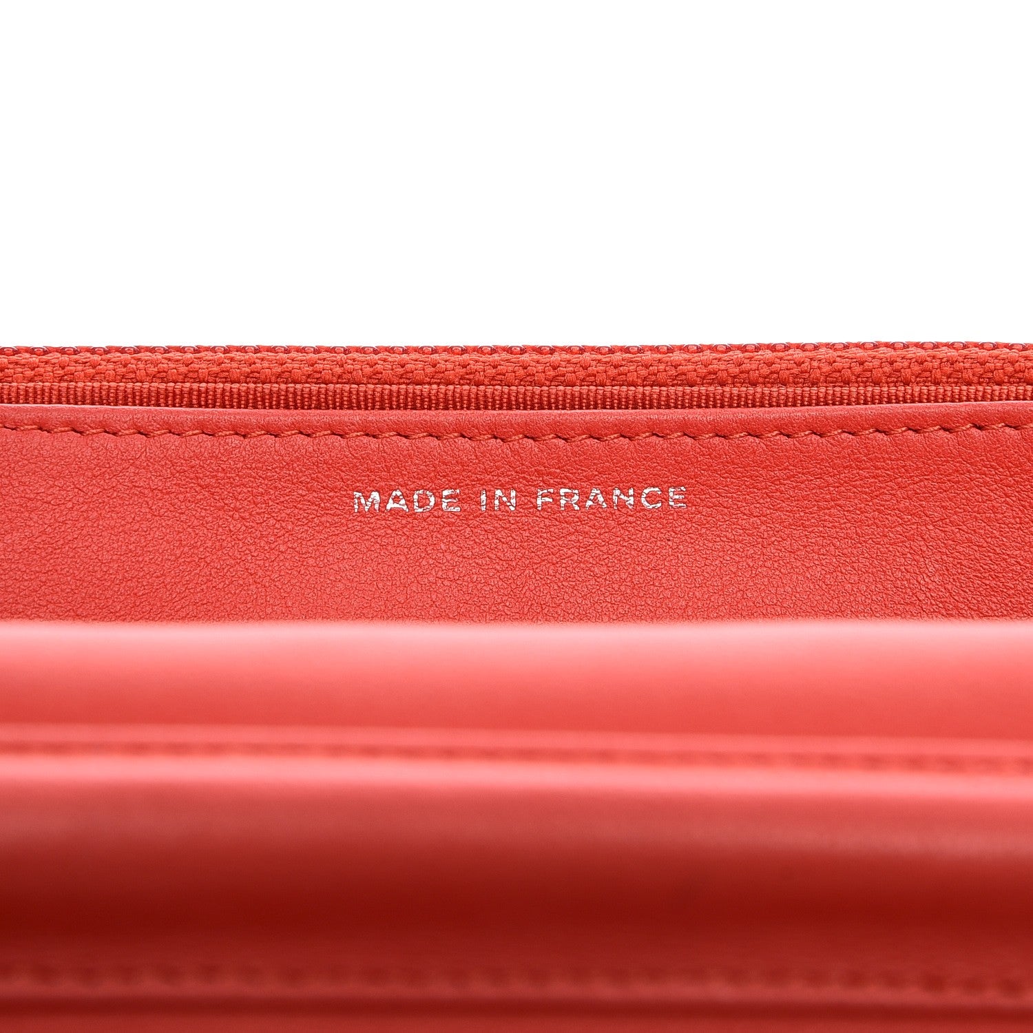 Chanel Patent Quilted Wallet On Chain WOC Red 7 of 10