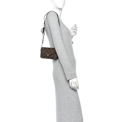 Louis Vuitton Monogram Felicie Strap & Go Kaki 2 of 9