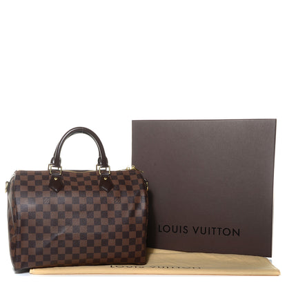 Louis Vuitton Damier Ebene Speedy Bandouliere 30 5 of 9