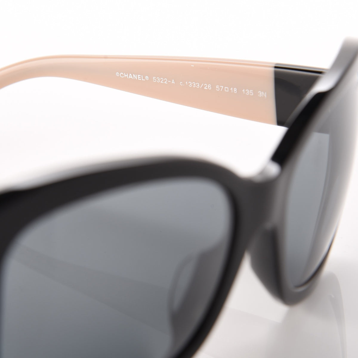 Chanel CC Sunglasses 5322-A Black Beige 5 of 8