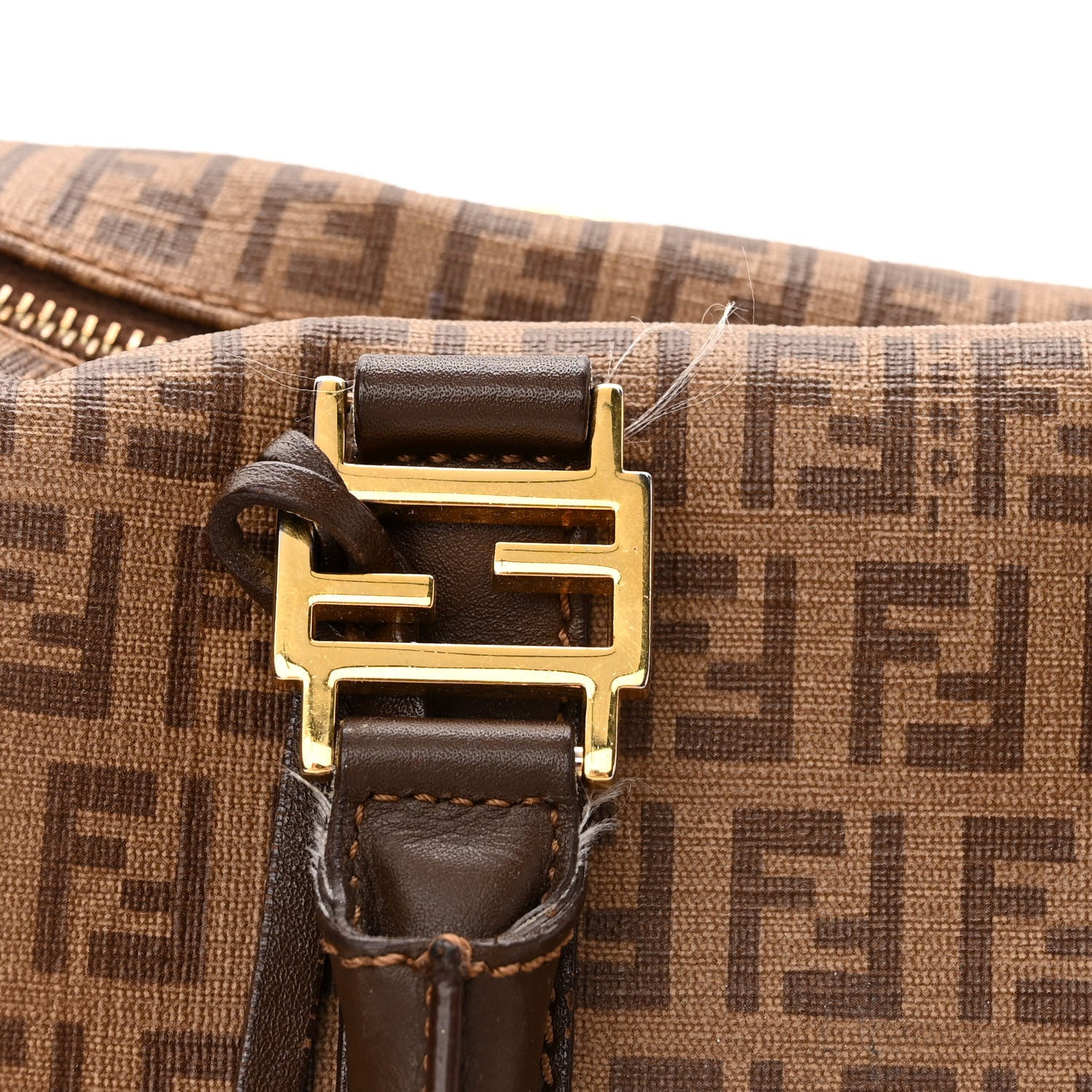 Fendi Zucchino Spalmati Vitello Boston Nocciola Castagna 11 of 13