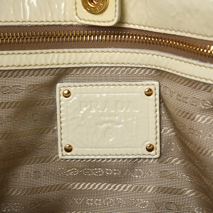 Prada Vernice Naplak Shopping Tote White 7 of 15