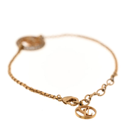 Louis Vuitton Metal Crystal Louise By Night Bracelet Gold 3 of 5