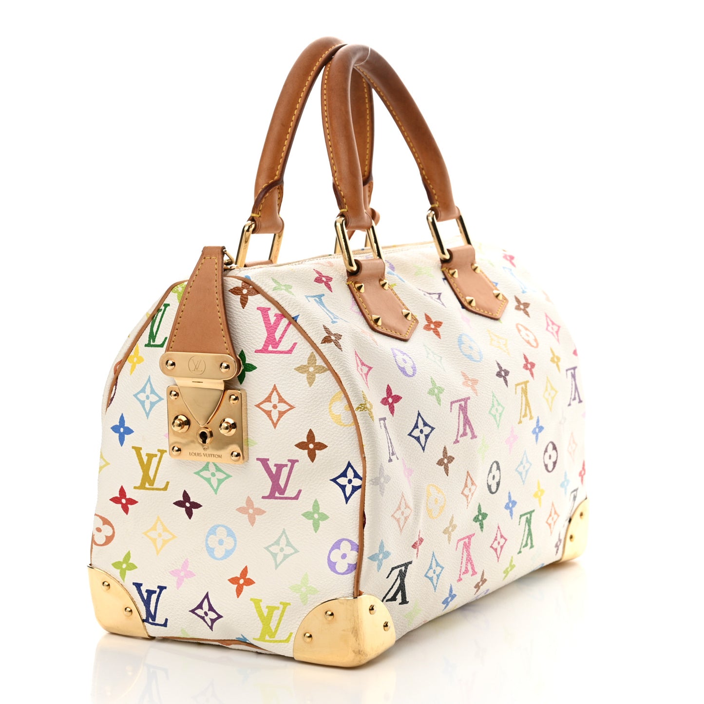 Monogram Multicolor Speedy 30 White