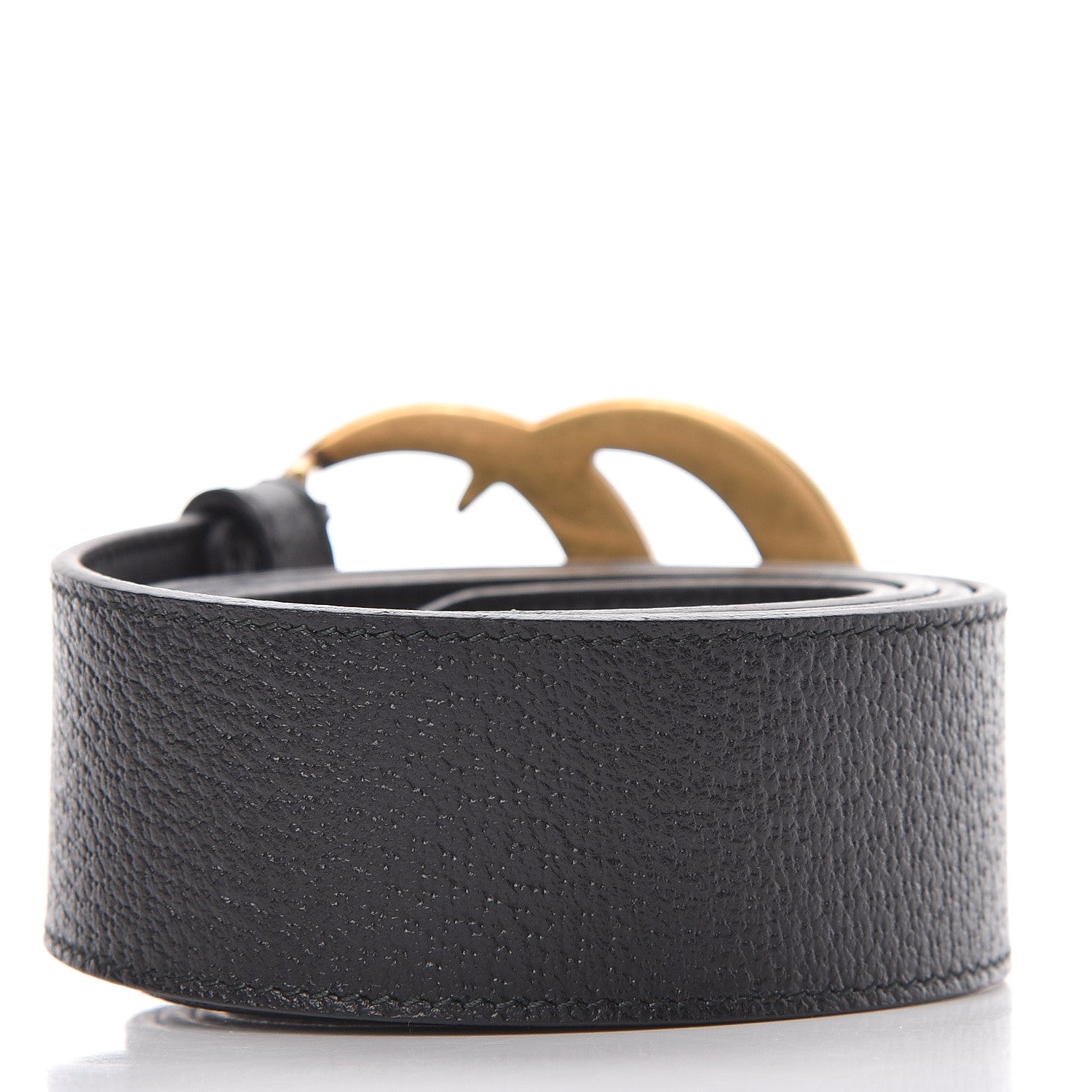 Gucci Textured Calfskin Double G 40mm Belt 85 34 Black 3 of 11