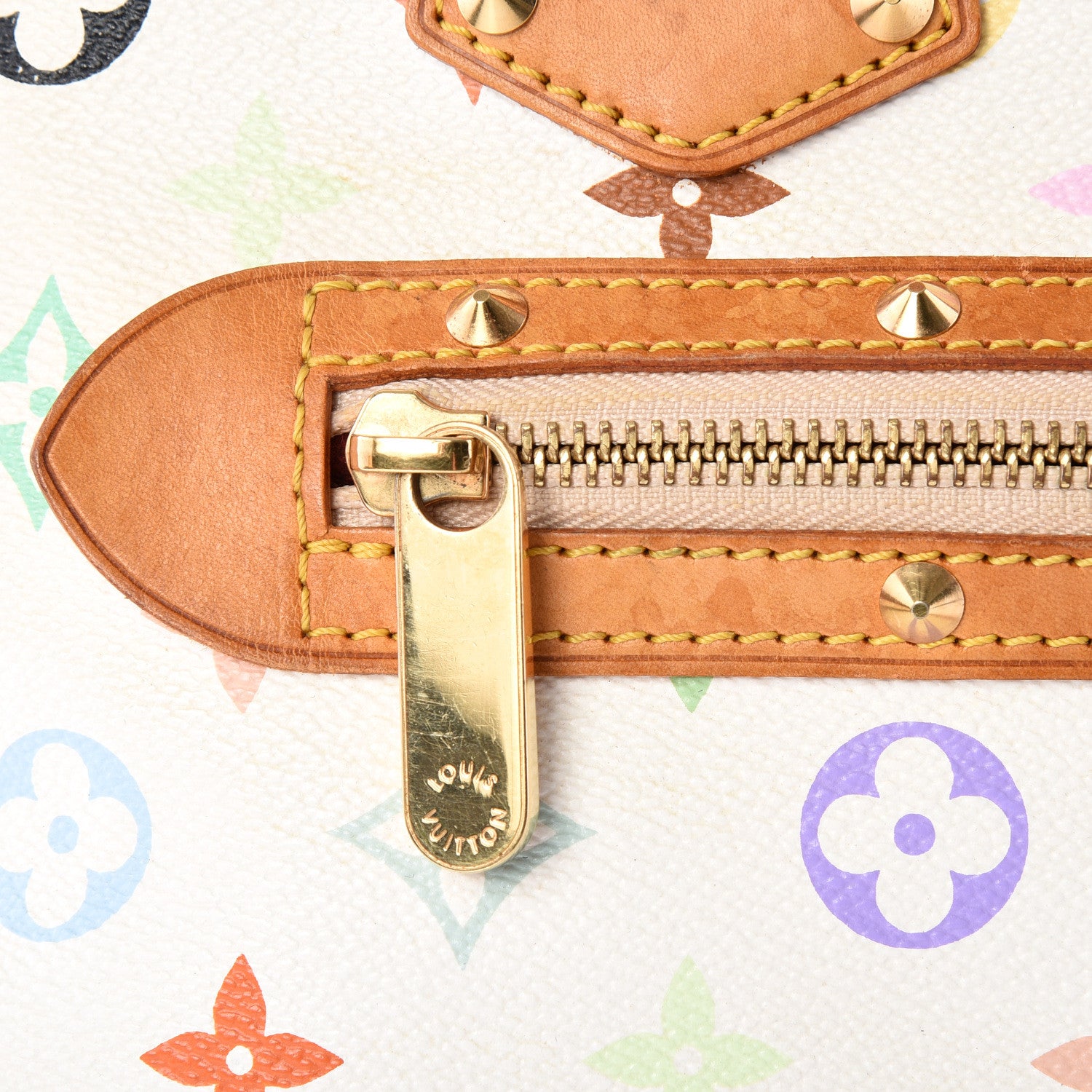Louis Vuitton Monogram Multicolor Alma White 10 of 17