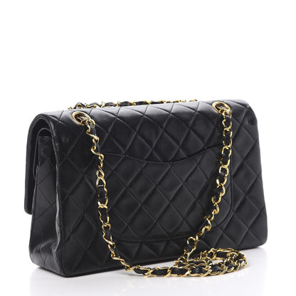 Chanel Lambskin Quilted Medium Double Flap Black 3 of 16