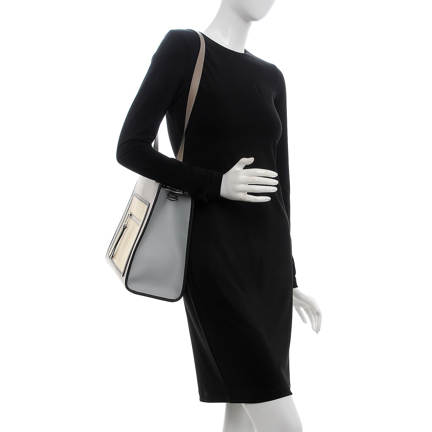 Fendi Vitello Century F is Fendi Regular Runaway Satchel Tortora Burro Multicolor 2 of 8