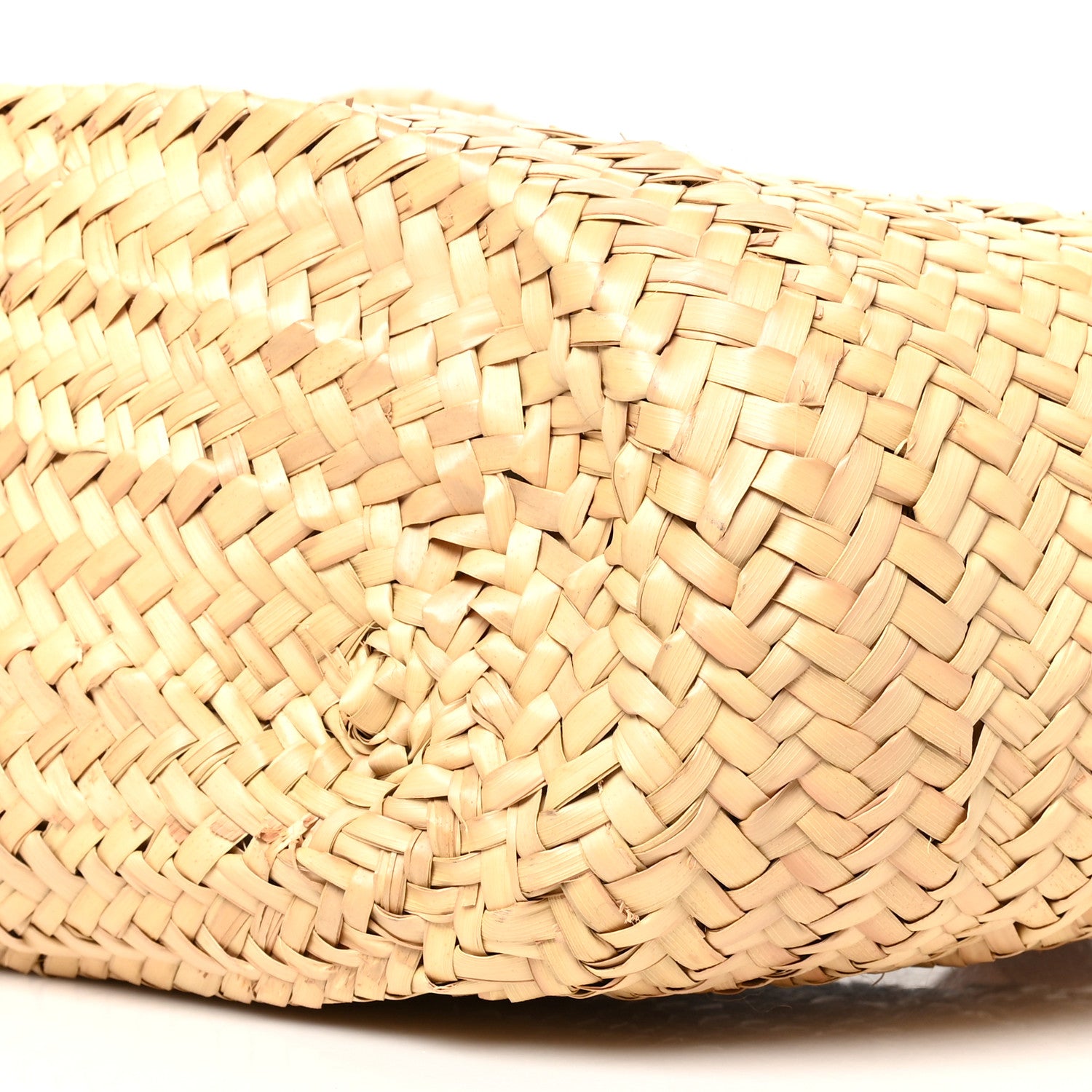 Celine Raffia Calfskin Triomphe Medium Panier Tan 9 of 9