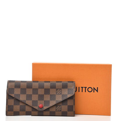Louis Vuitton Damier Ebene Josephine Wallet Red 7 of 7