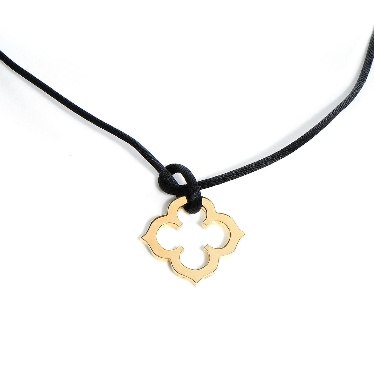 18k Yellow Gold Clover Necklace