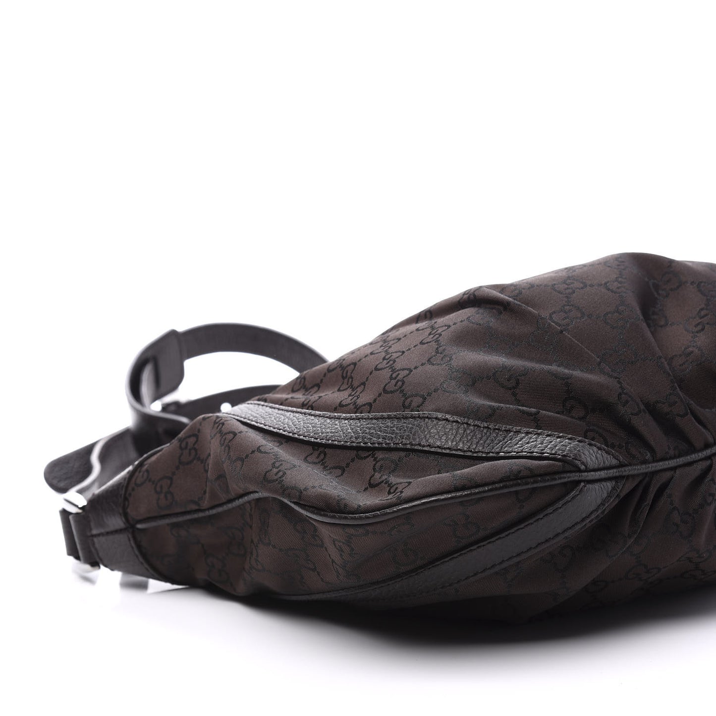Nylon Monogram Small D Silver Ring Messenger Brown