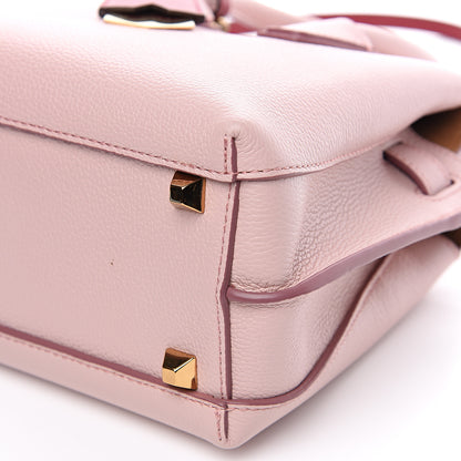 MCM Grained Calfskin Mini Milla Tote Pale Mauve 9 of 9