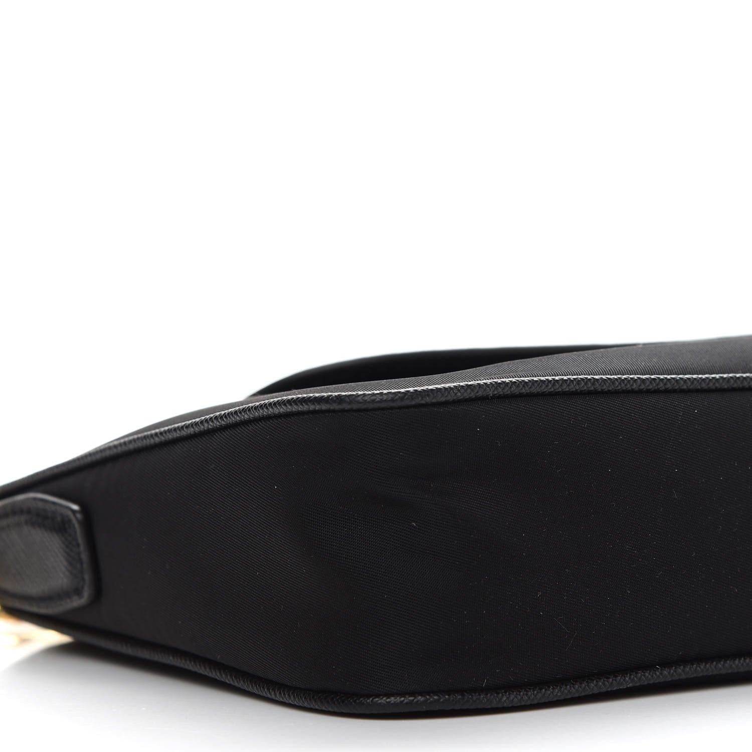 Prada Tessuto Nylon Saffiano Crossbody Bag Black 7 of 8