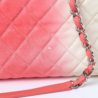 Chanel Caviar Ombre Large Shopping Tote White Rose 11 of 15