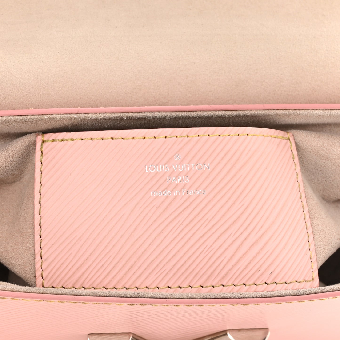 Epi Twist Shoulder Bag MM Rose Ballerine