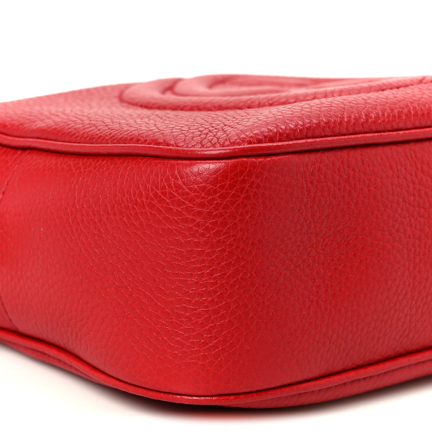 Gucci Pebbled Calfskin Small Soho Disco Bag Vibrant Red 1867520