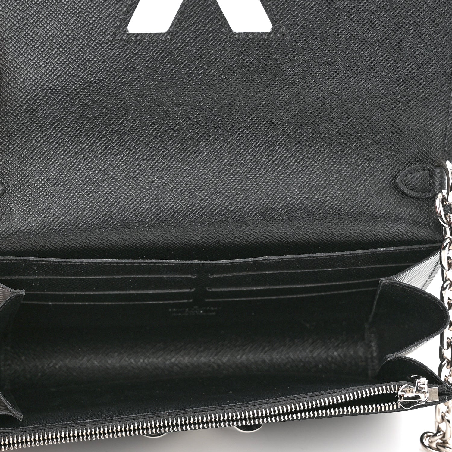 Louis Vuitton Epi Twist Chain Wallet Black 5 of 11