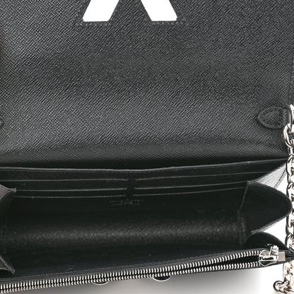 Louis Vuitton Epi Twist Chain Wallet Black 5 of 11