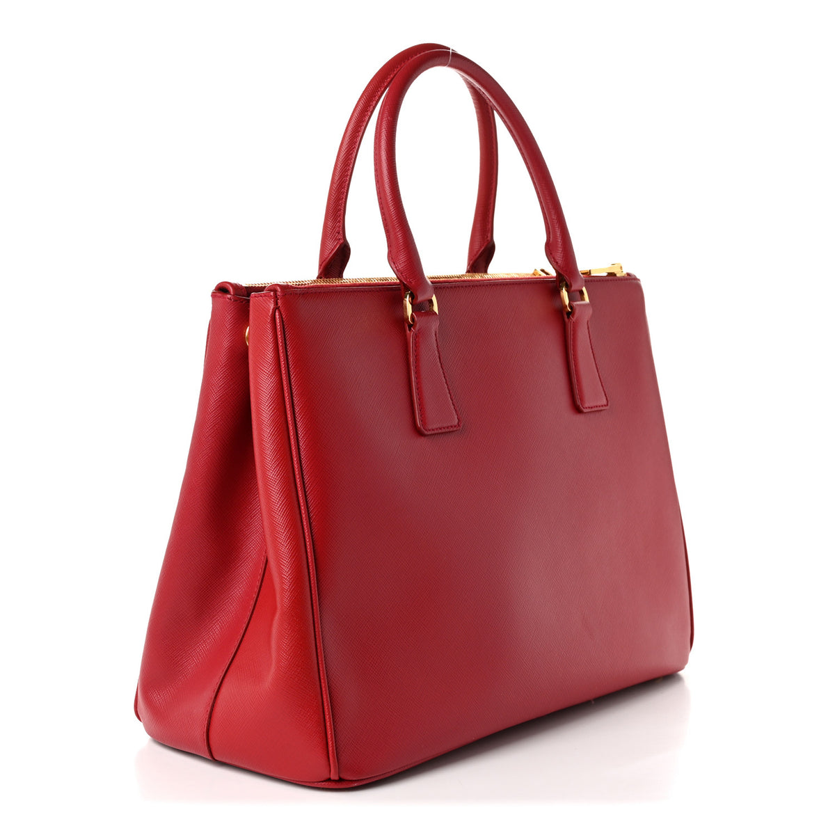 Prada Saffiano Medium Galleria Double Zip Tote Fuoco 3 of 11