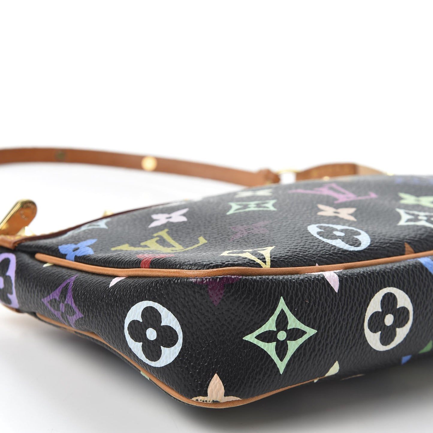 Monogram Multicolor Pochette Accessories Black
