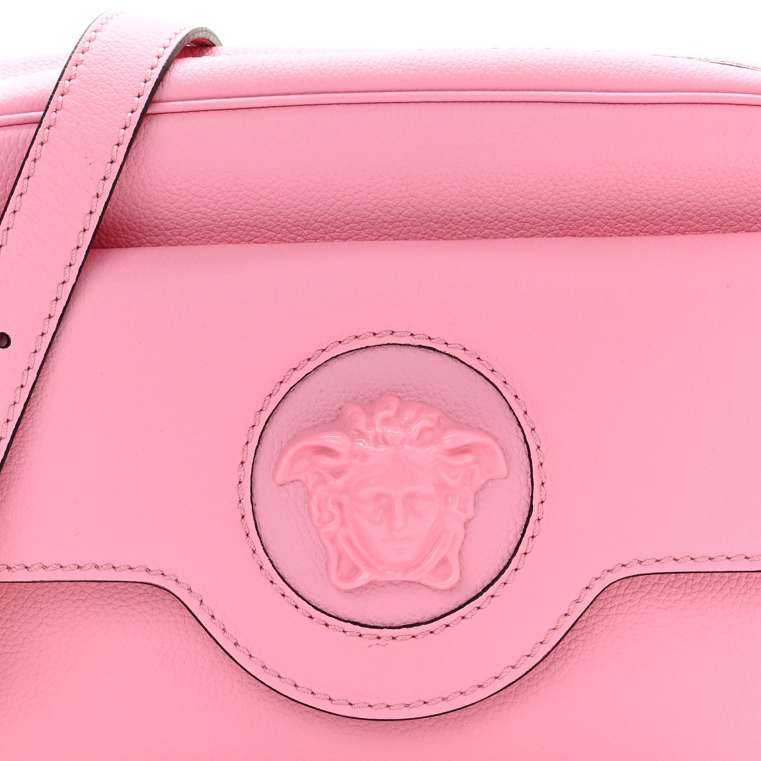 Versace Grained Calfskin Medusa Camera Bag Pink 7 of 9