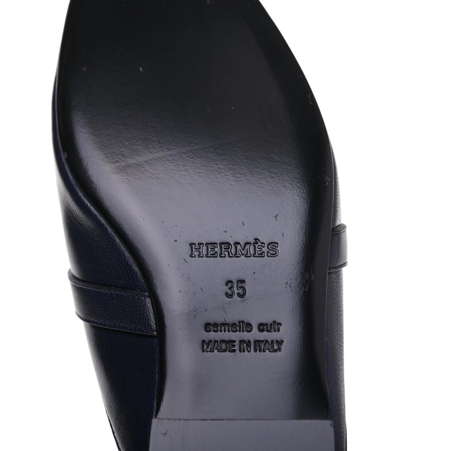 Goatskin Oz Mules 35 Bleu Indigo
