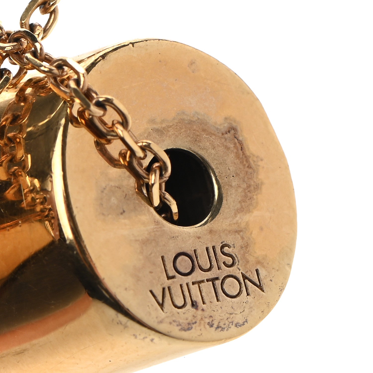 Louis Vuitton Essential V Necklace Gold 5 of 9