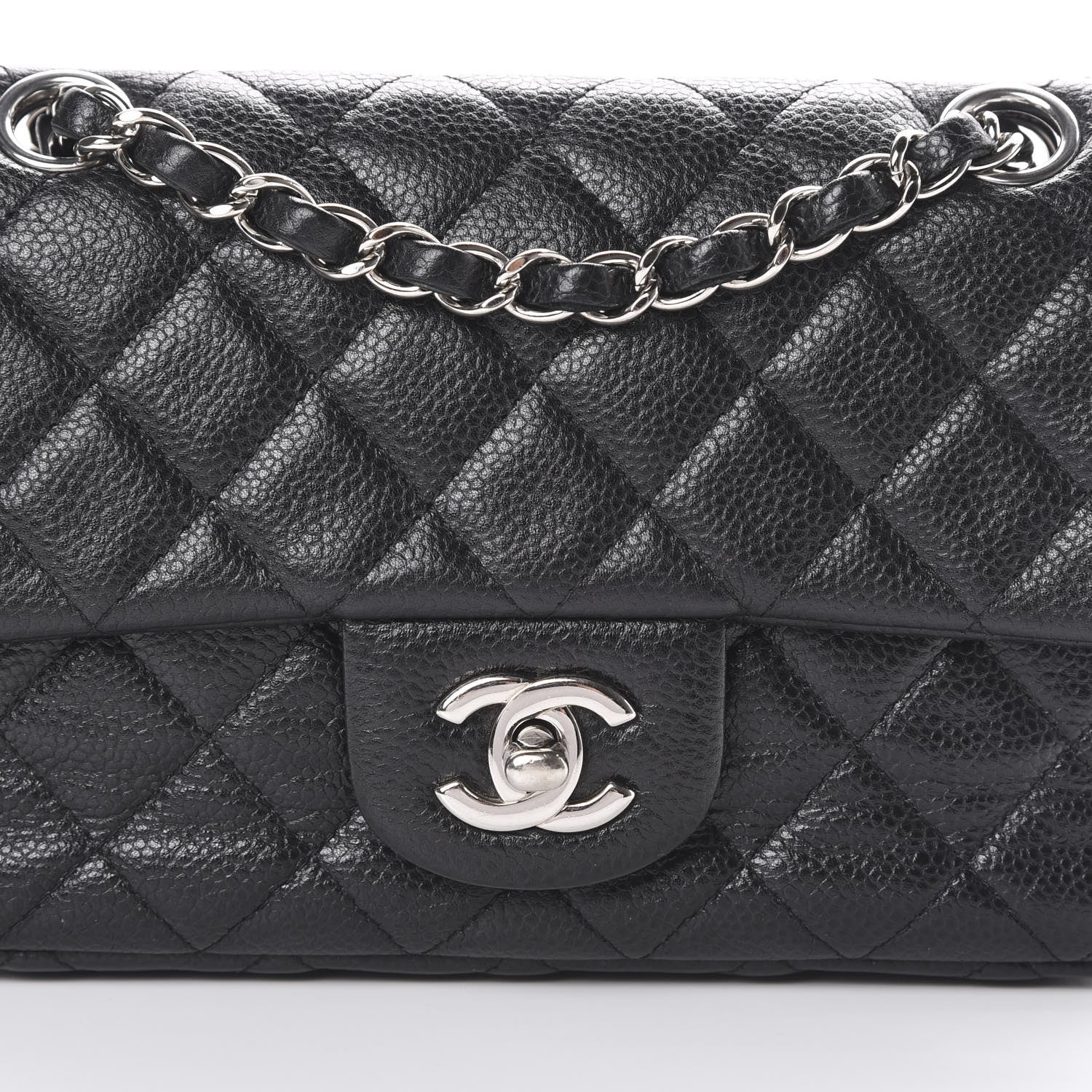 Chanel Caviar Quilted Mini Rectangular Flap Black 8 of 11