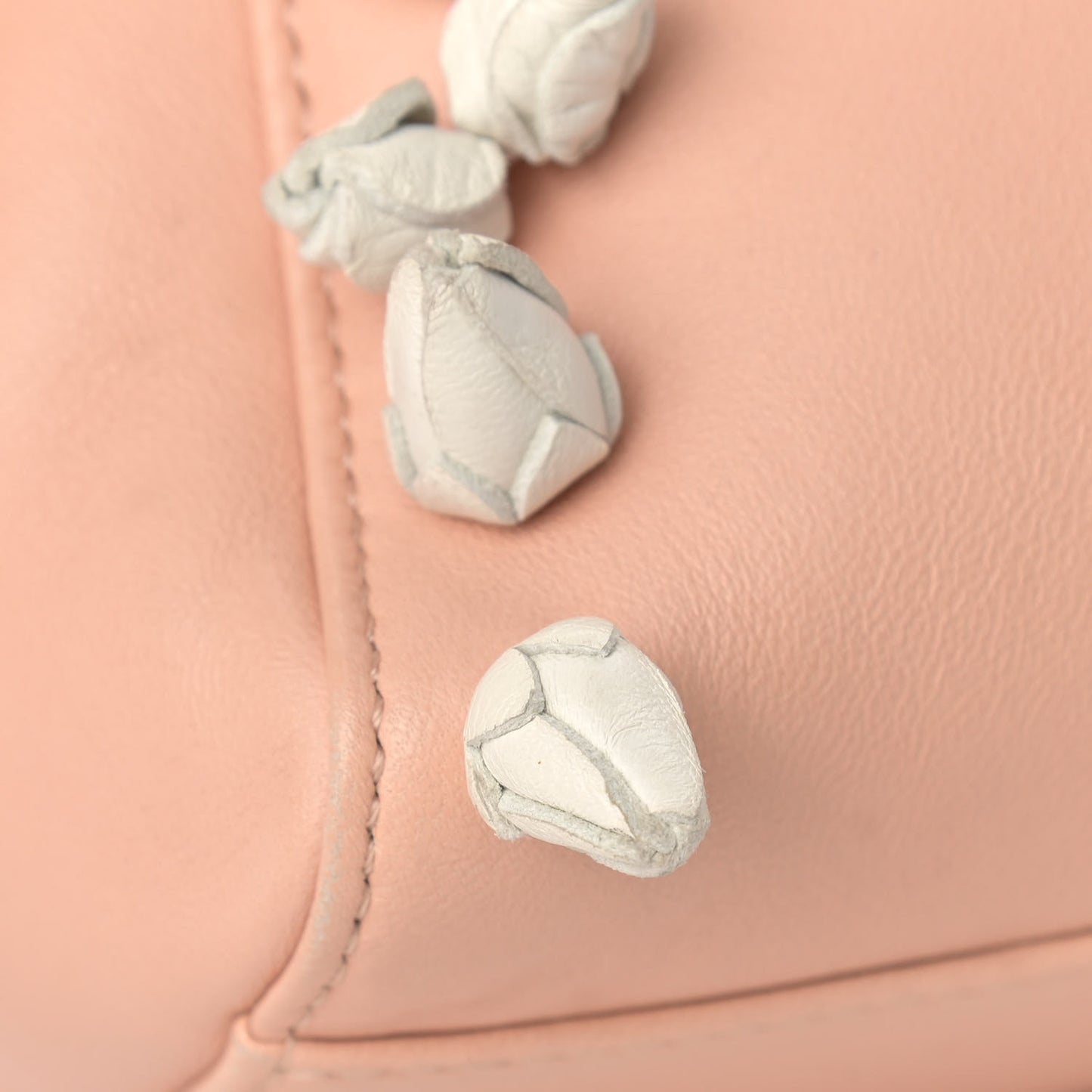 Nappa Rosebud Mini Peekaboo Iconic Satchel Baby Pink