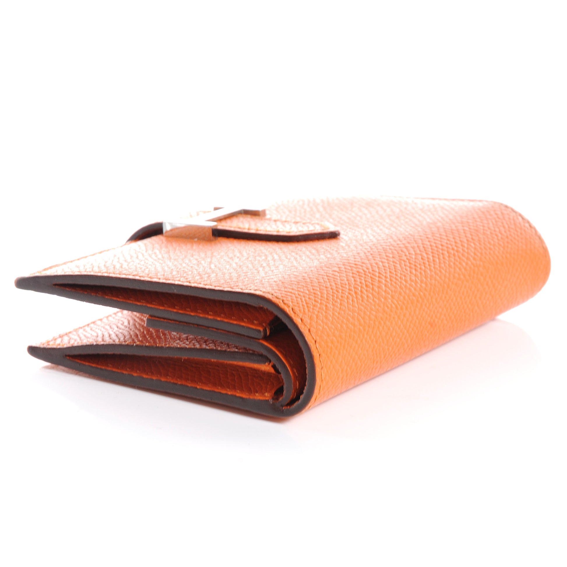 Hermes Epsom Mini Bearn Wallet Orange 4 of 6